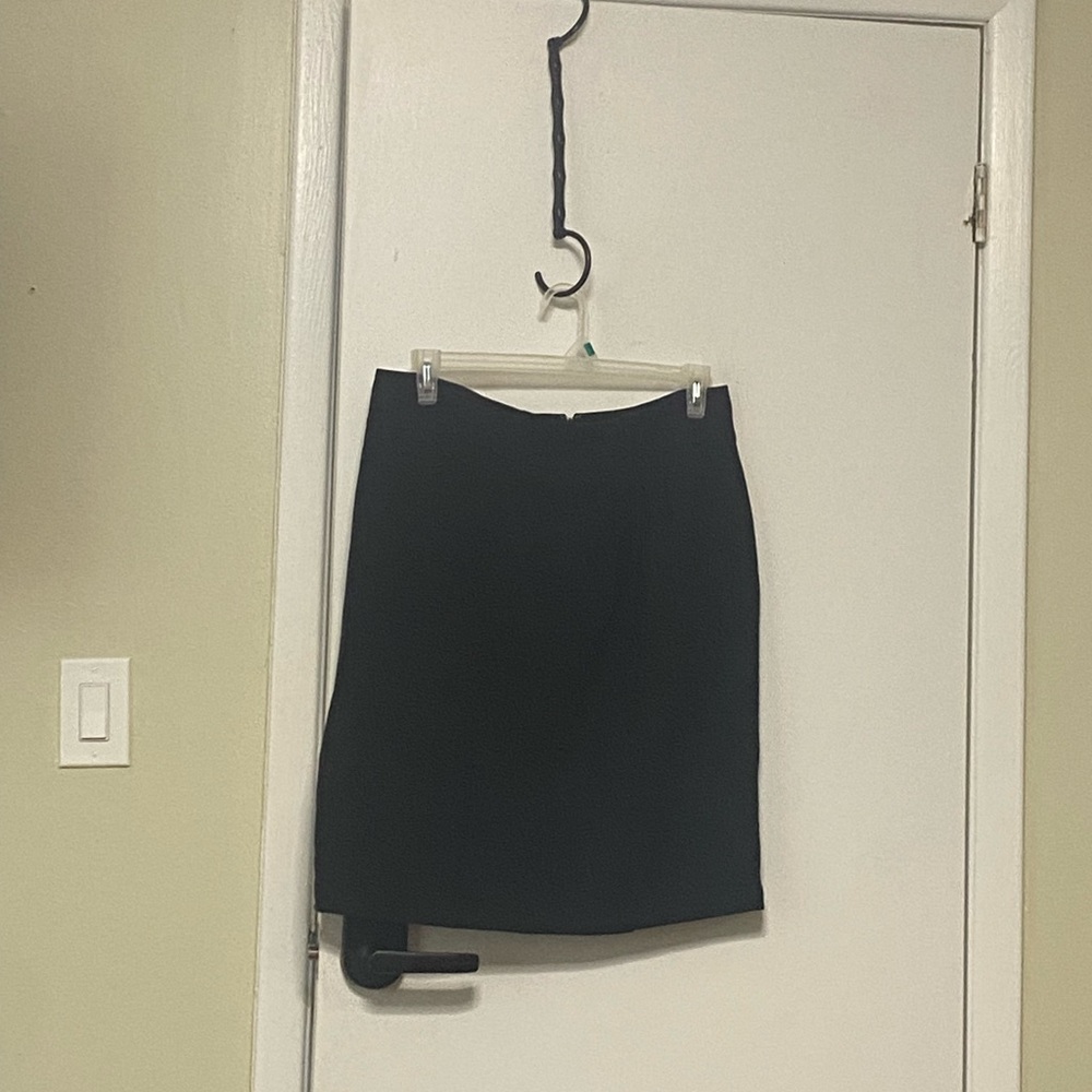 212 Collection Black Asymmetrical Pencil Skirt